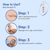 Gentle Touch Organic Calendula Baby Massage Oil – Non-Sticky & Fragrance-Free