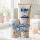 Gentle Touch Soothe & Protect Bundle – Massage Oil + Rash Cream