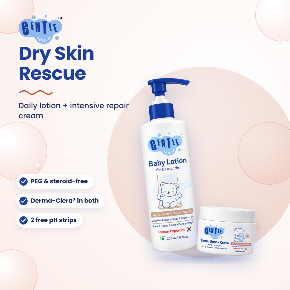 Dry Skin Rescue | Baby Lotion + Repair Cream