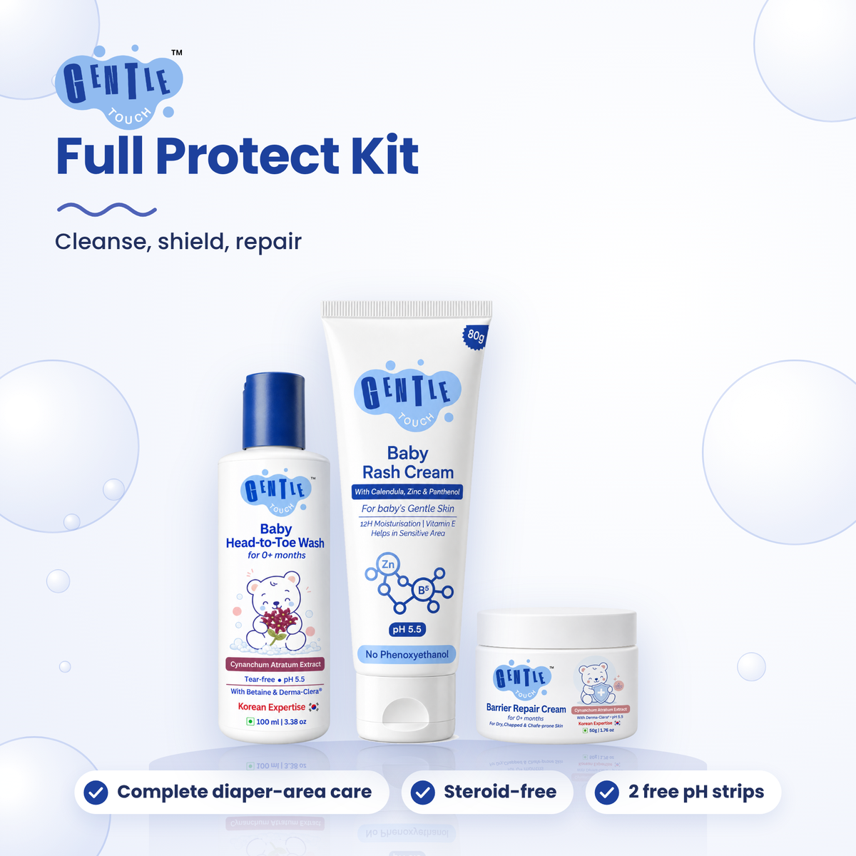 Full Protect Kit | Baby Diaper Rash Care Set