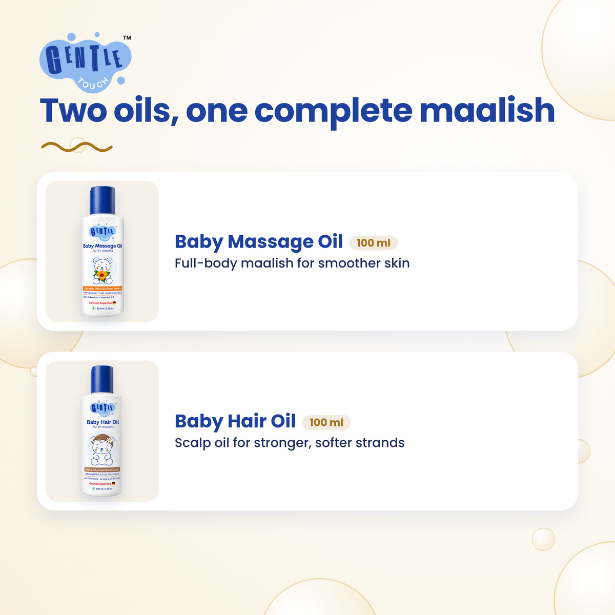 Oil-Up Duo | Baby Massage + Hair Oil