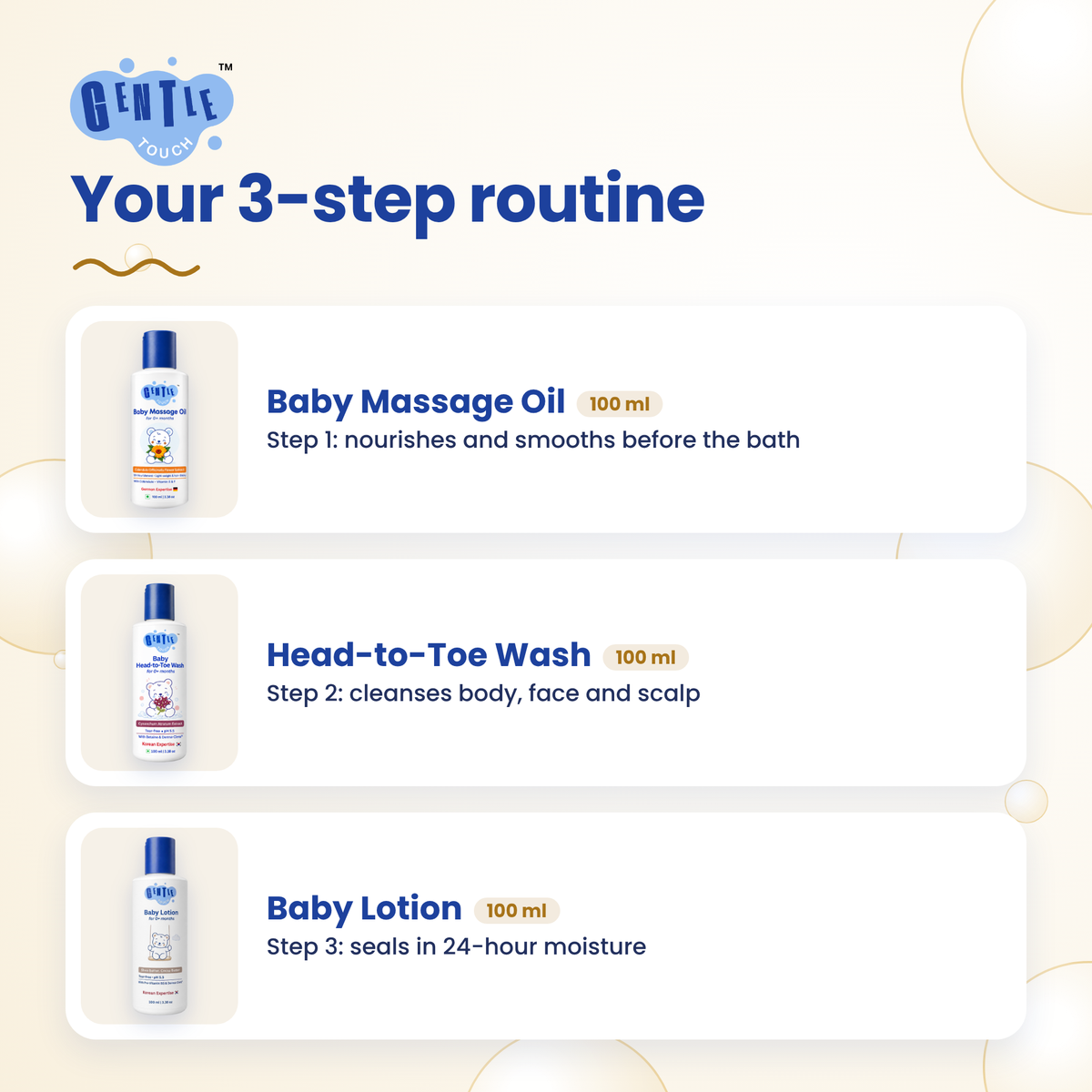 Daily Maalish Ritual | Baby Oil, Wash & Lotion