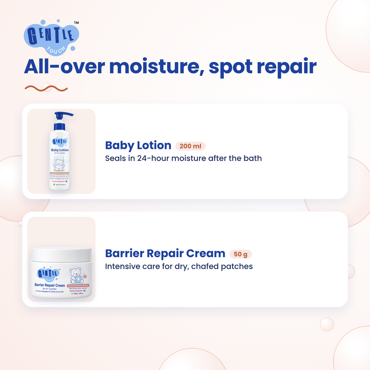 Dry Skin Rescue | Baby Lotion + Repair Cream