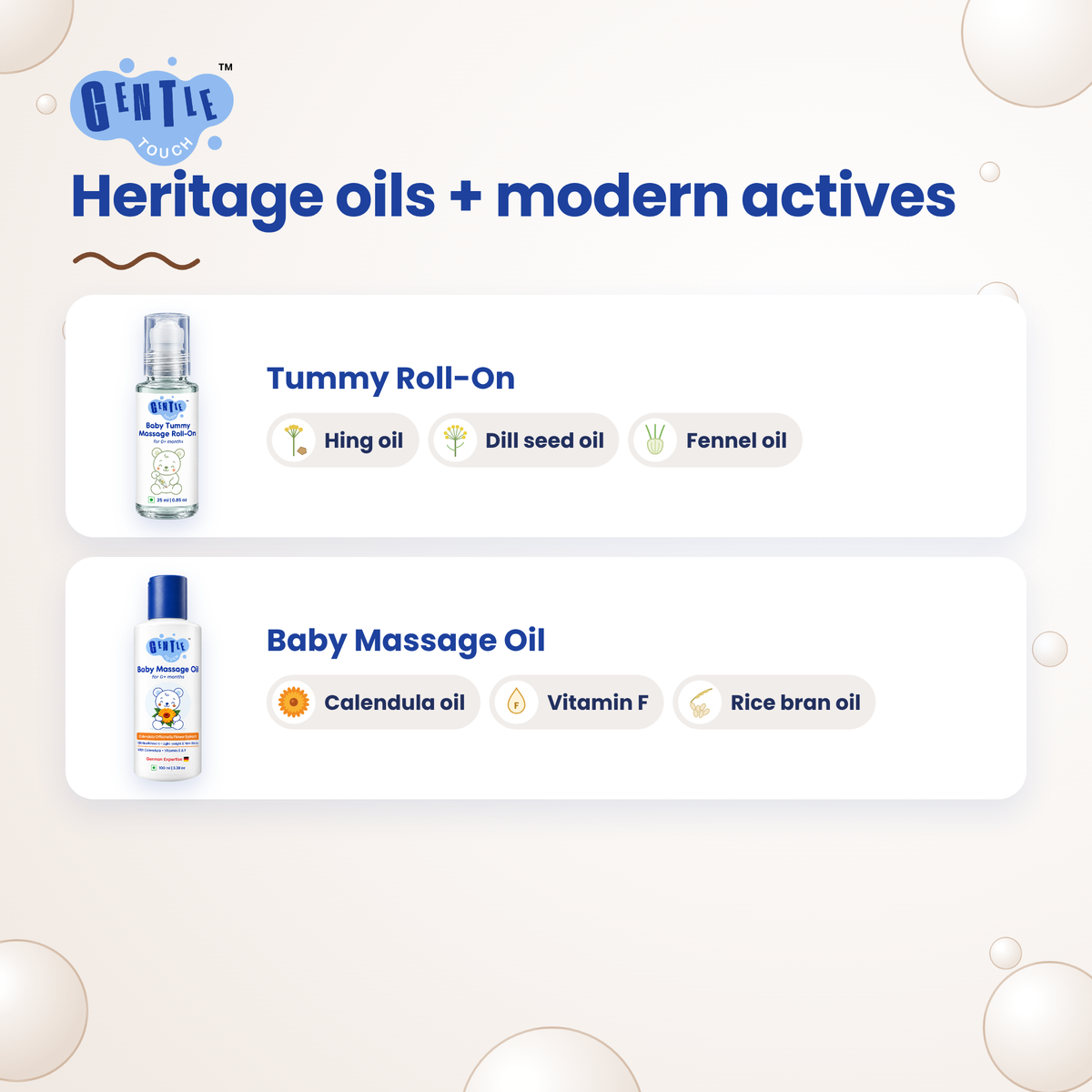 Tummy Massage Ritual | Baby Roll-On + Oil