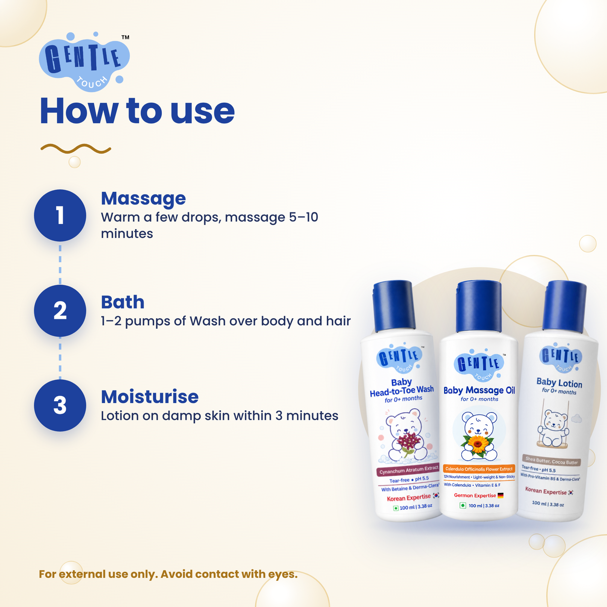Daily Maalish Ritual | Baby Oil, Wash & Lotion