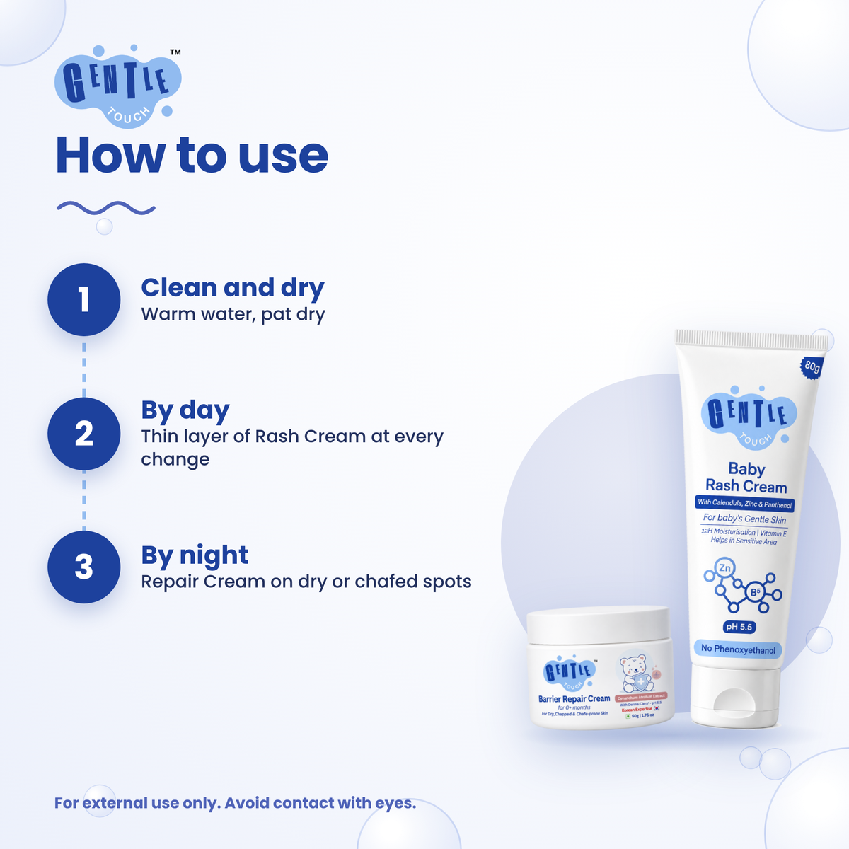 Day & Night Protect | Baby Rash + Repair Cream
