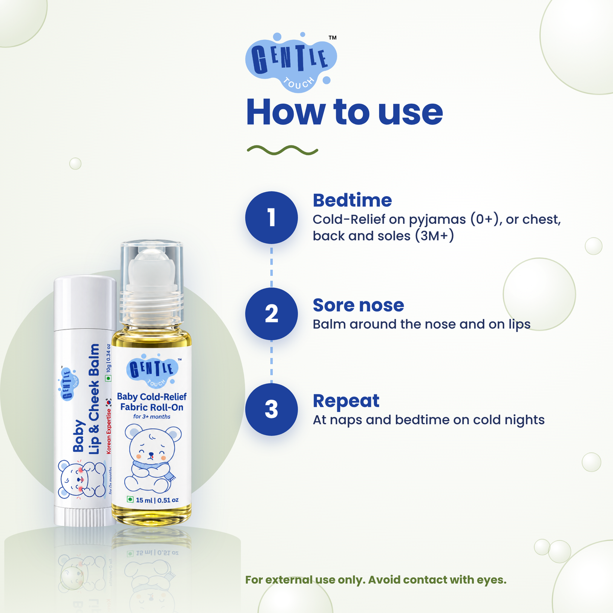 Cold Season Comfort | Baby Roll-On + Lip Balm
