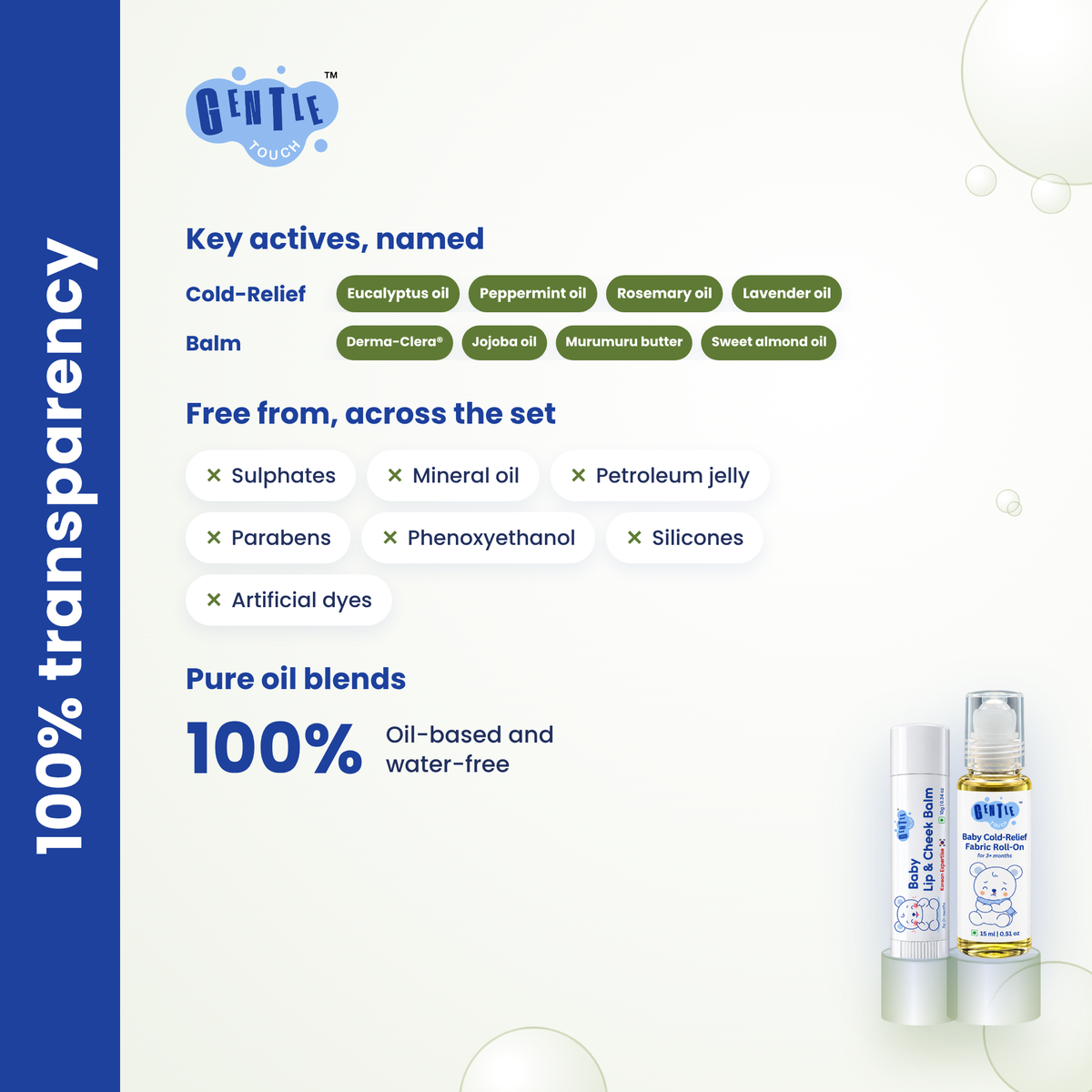 Cold Season Comfort | Baby Roll-On + Lip Balm