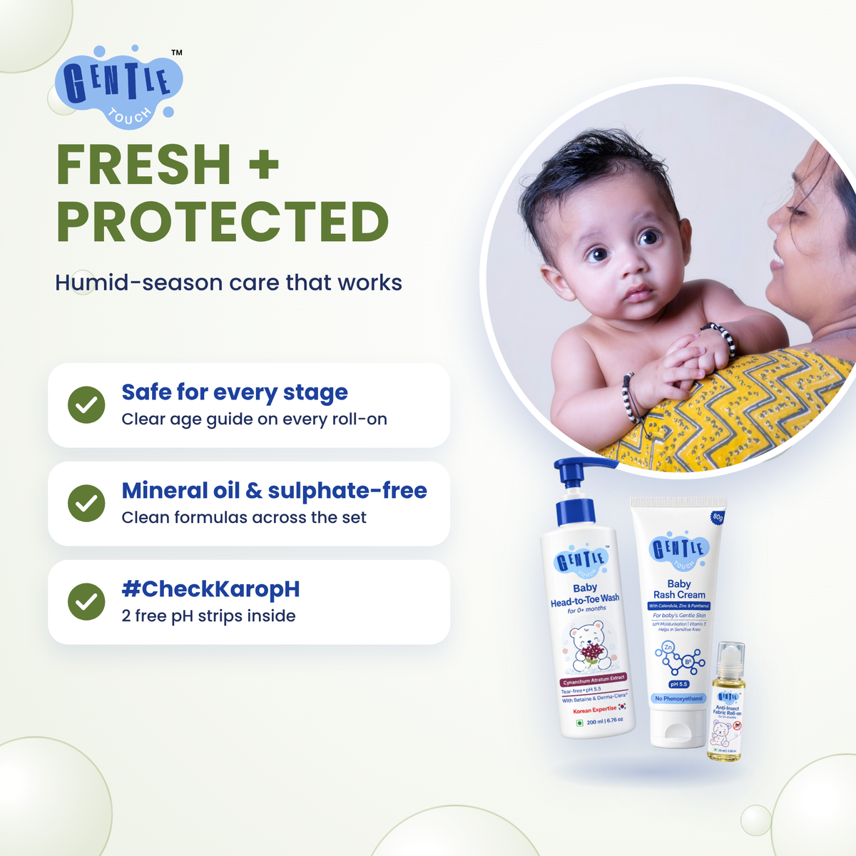 Monsoon Care Kit | Baby Rash & Insect Care