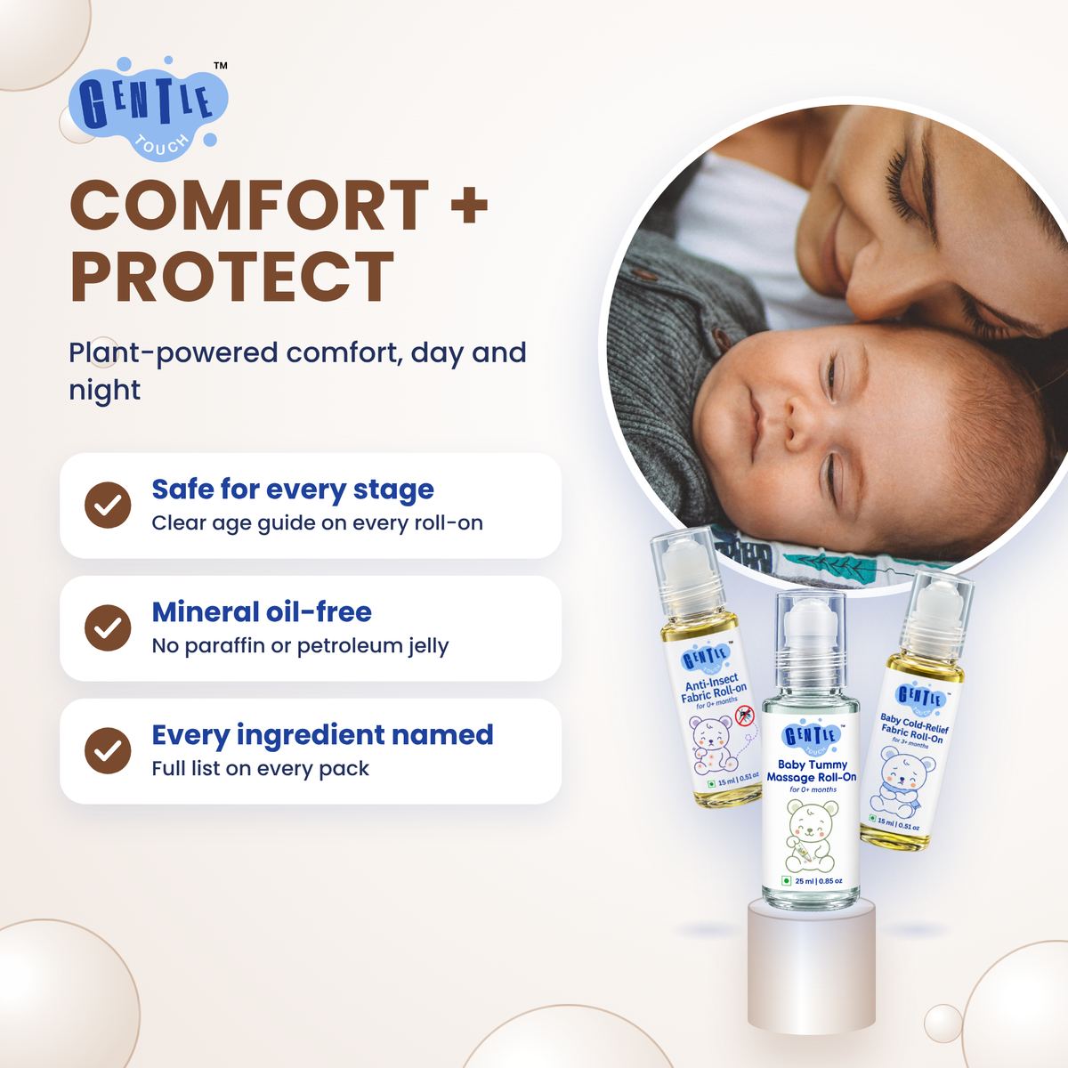 Roll-On Trio | Baby Insect, Tummy & Cold Care
