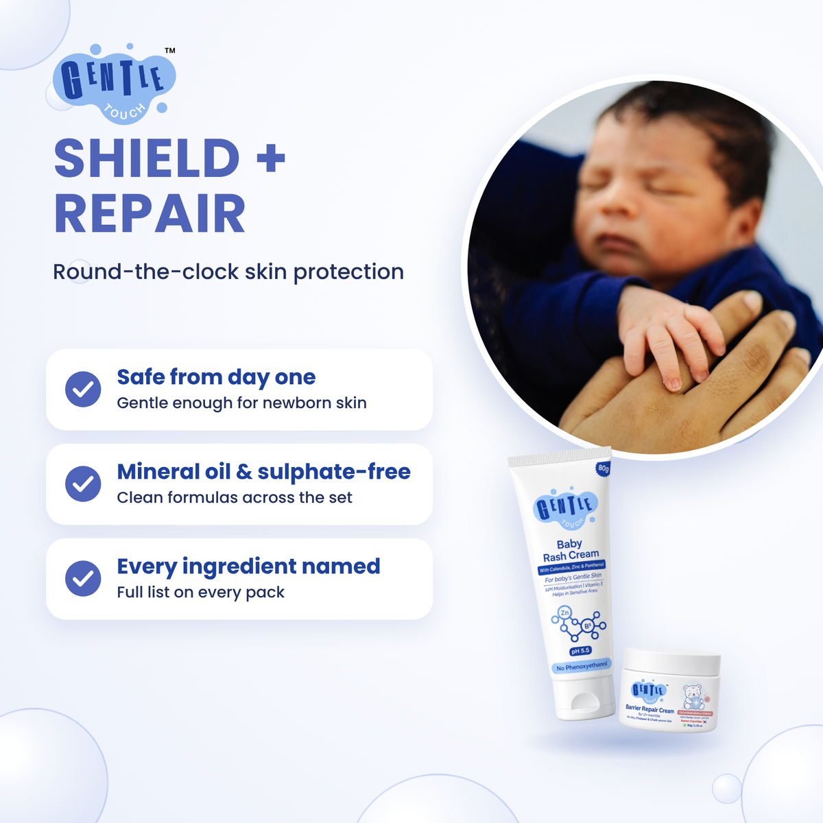 Day & Night Protect | Baby Rash + Repair Cream