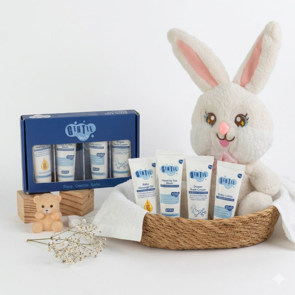 Baby Essentials Trial Kit | 4-in-1 Mini Baby Care