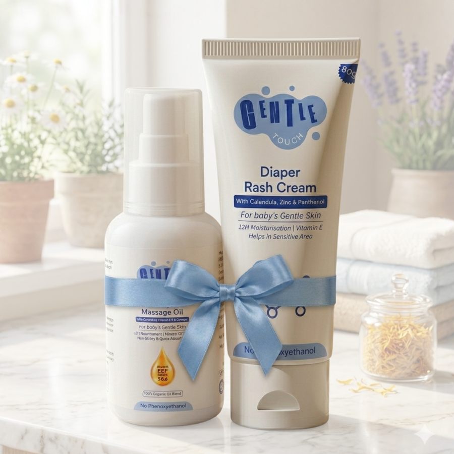 Soothe & Protect Bundle – Massage Oil + Rash Cream